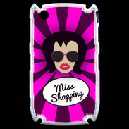 Coque Blackberry 8520 Miss Shopping Brune