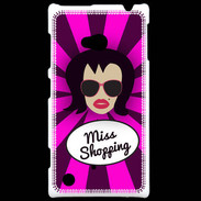 Coque Nokia Lumia 720 Miss Shopping Brune