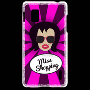 Coque LG Optimus G Miss Shopping Brune