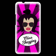 Coque HTC One Miss Shopping Brune