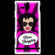 Coque Sony Xperia U Miss Shopping Brune