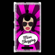 Coque Nokia Lumia 925 Miss Shopping Brune