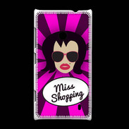 Coque Nokia Lumia 520 Miss Shopping Brune