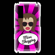 Coque Samsung Player One Miss Shopping Chatain