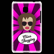 Coque LG Optimus L3 II Miss Shopping Chatain