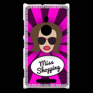 Coque Nokia Lumia 925 Miss Shopping Chatain
