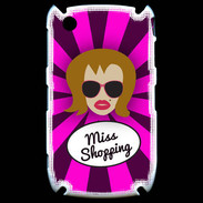 Coque Blackberry 8520 Miss Shopping Rousse