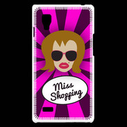 Coque LG Optimus L9 Miss Shopping Rousse