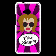 Coque HTC One Miss Shopping Rousse