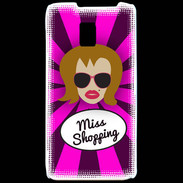 Coque LG P990 Miss Shopping Rousse