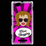 Coque Sony Xperia M Miss Shopping Rousse