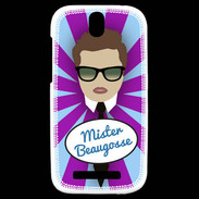 Coque HTC One SV Mister Beau gosse Chatain