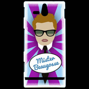 Coque Sony Xperia U Mister Beau gosse Roux