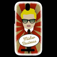 Coque HTC One SV Mister Business Blond