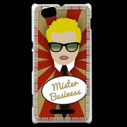 Coque Sony Xperia M Mister Business Blond