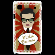 Coque Samsung Galaxy S Mister Business Brun