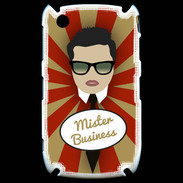 Coque Blackberry 8520 Mister Business Brun