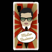 Coque LG Optimus L9 Mister Business Brun