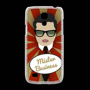 Coque Samsung Galaxy S4mini Mister Business Brun