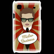 Coque Samsung Galaxy S Mister Business Chatain