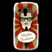 Coque Samsung Galaxy S3 Mini Mister Business Chatain