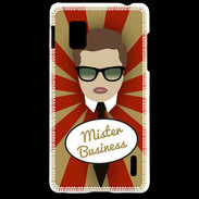 Coque LG Optimus G Mister Business Chatain