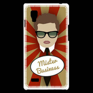 Coque LG Optimus L9 Mister Business Chatain