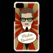 Coque Blackberry Z10 Mister Business Chatain