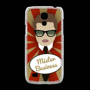 Coque Samsung Galaxy S4mini Mister Business Chatain