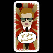 Coque iPhone 4 / iPhone 4S Mister Business Roux