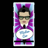 Coque Sony Xperia P Mister Car Brun