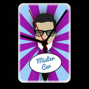 Grande pendule murale Mister Car Brun