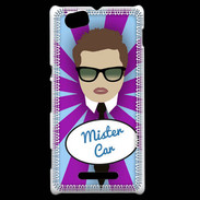 Coque Sony Xperia M Mister Car Chatain