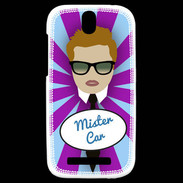 Coque HTC One SV Mister Car Roux