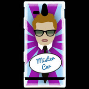 Coque Sony Xperia U Mister Car Roux