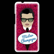 Coque HTC One Mister Champagne Brun