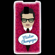 Coque LG P990 Mister Champagne Brun