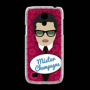 Coque Samsung Galaxy S4mini Mister Champagne Brun