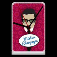 Pendule de bureau Mister Champagne Brun