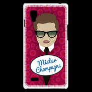Coque LG Optimus L9 Mister Champagne Chatain