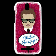 Coque HTC One SV Mister Champagne Chatain