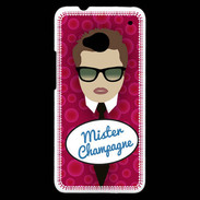 Coque HTC One Mister Champagne Chatain