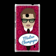 Coque Nokia Lumia 520 Mister Champagne Chatain