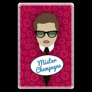 Etui carte bancaire Mister Champagne Chatain