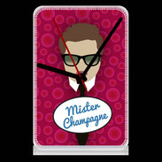 Pendule de bureau Mister Champagne Chatain