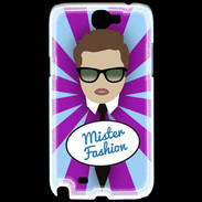 Coque Samsung Galaxy Note 2 Mister Fashion Chatain
