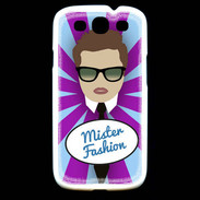 Coque Samsung Galaxy S3 Mister Fashion Chatain