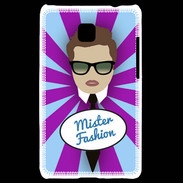 Coque LG Optimus L3 II Mister Fashion Chatain
