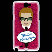 Coque Samsung Galaxy Note 2 Mister Champagne Roux