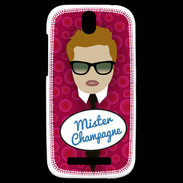 Coque HTC One SV Mister Champagne Roux